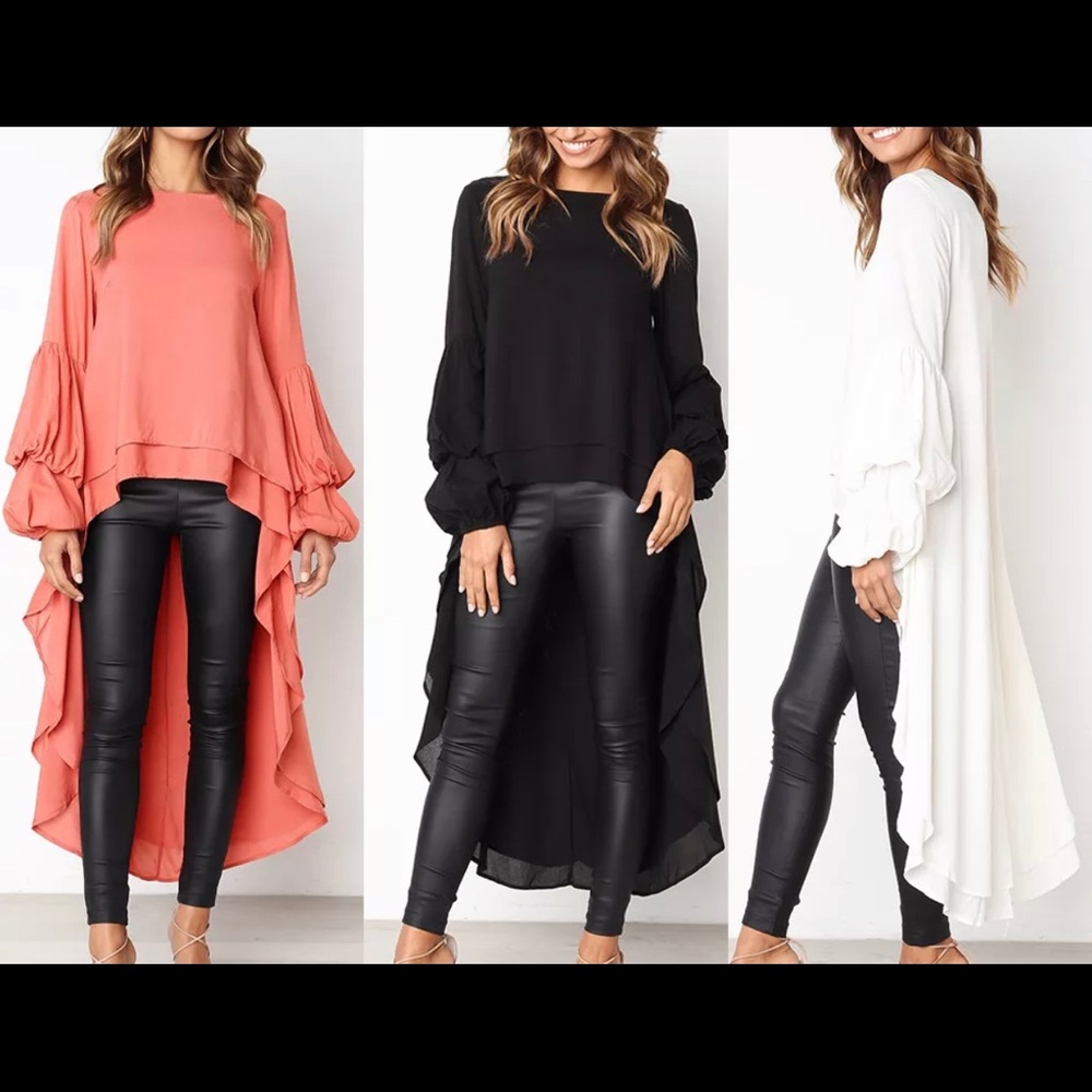 Dramatic High-Low Top
